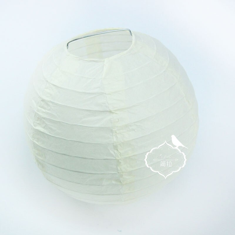 Neue 1 STÜCK 20 cm China Runde Papierlaterne Festival Lieferungen Geburtstag Hochzeit Dekoration dekor handwerk DIY Lampion laterne: Weiß