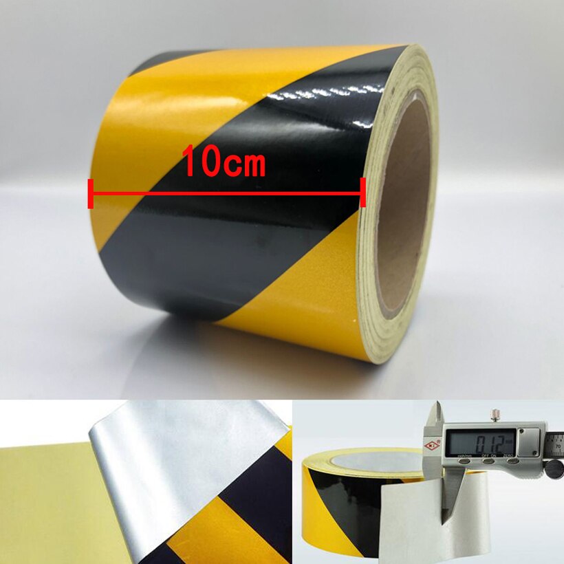 Breedte 50 Mm Reflecterende Materiaal Tape Sticker Veiligheidswaarschuwing Tape Reflecterende Film