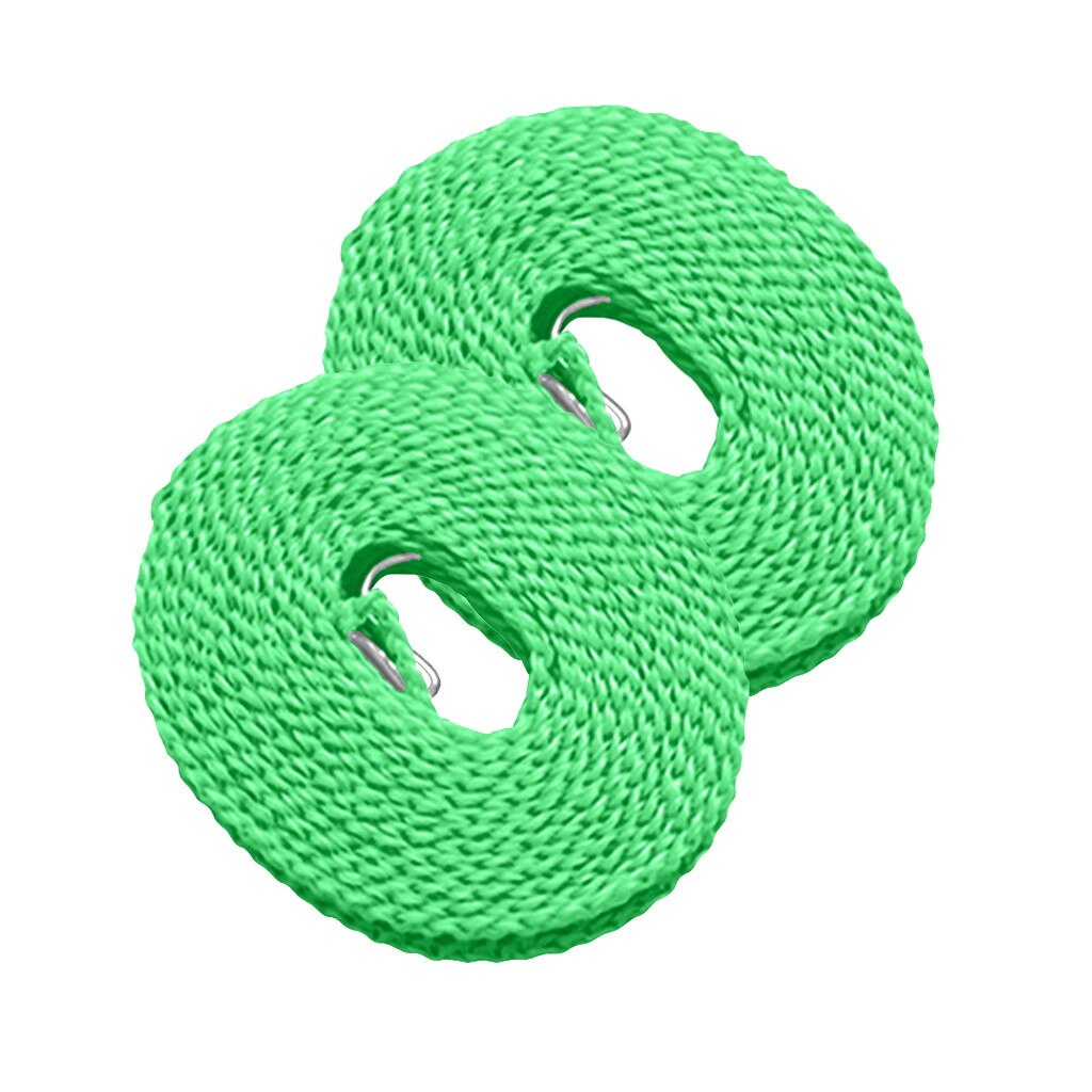 Cloth Hanging Rope Home Storage 2pcs 5M Clothes Dryer Non-slip Drying Rack Clothesline Washing Line Aug 31st: Green