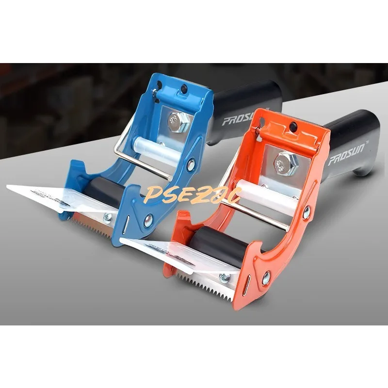 Draagbare, transparante metalen tapesnijder, verpakkingsmachine, plakbandmachine, dozenafdichtmachine, kantoorgereedschap