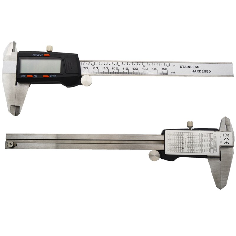6-Inch digital caliper 150mm Stainless Steel Electronic Digital Vernier Caliper Metal Micrometer Measuring tools