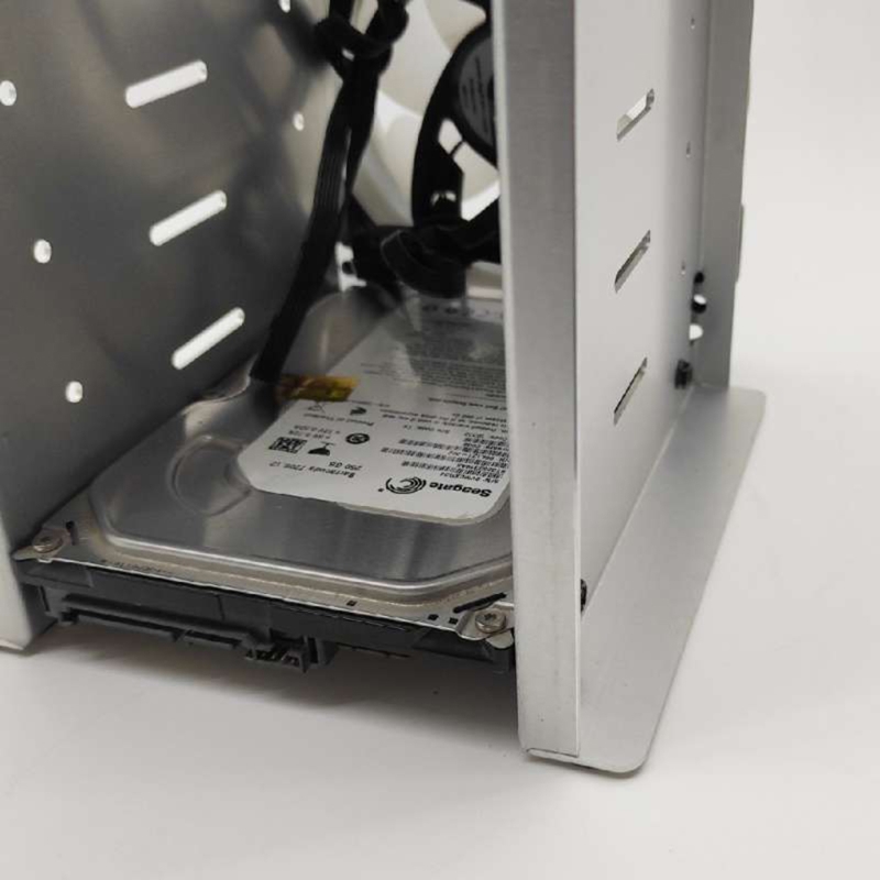 Gabbia per disco rigido 10 alloggiamenti HDD Array Classic HDD staffa impilabile con 4. Ventole da 72 pollici staffa SSD alluminio antiruggine