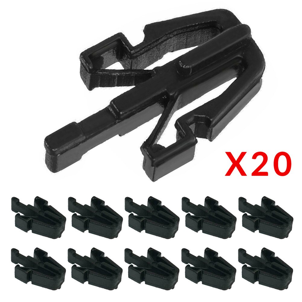 20 Pcs Voor Chevy Gmc Colorado Canyon Grille Retainer Clips 2004-12 Zwart Plastic Materiaal