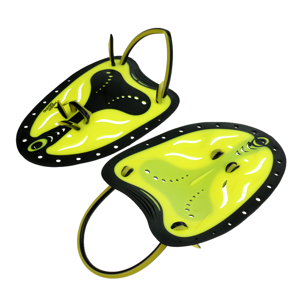 Adult hand paddle swimming fins training aid diving equipment, 1 pair