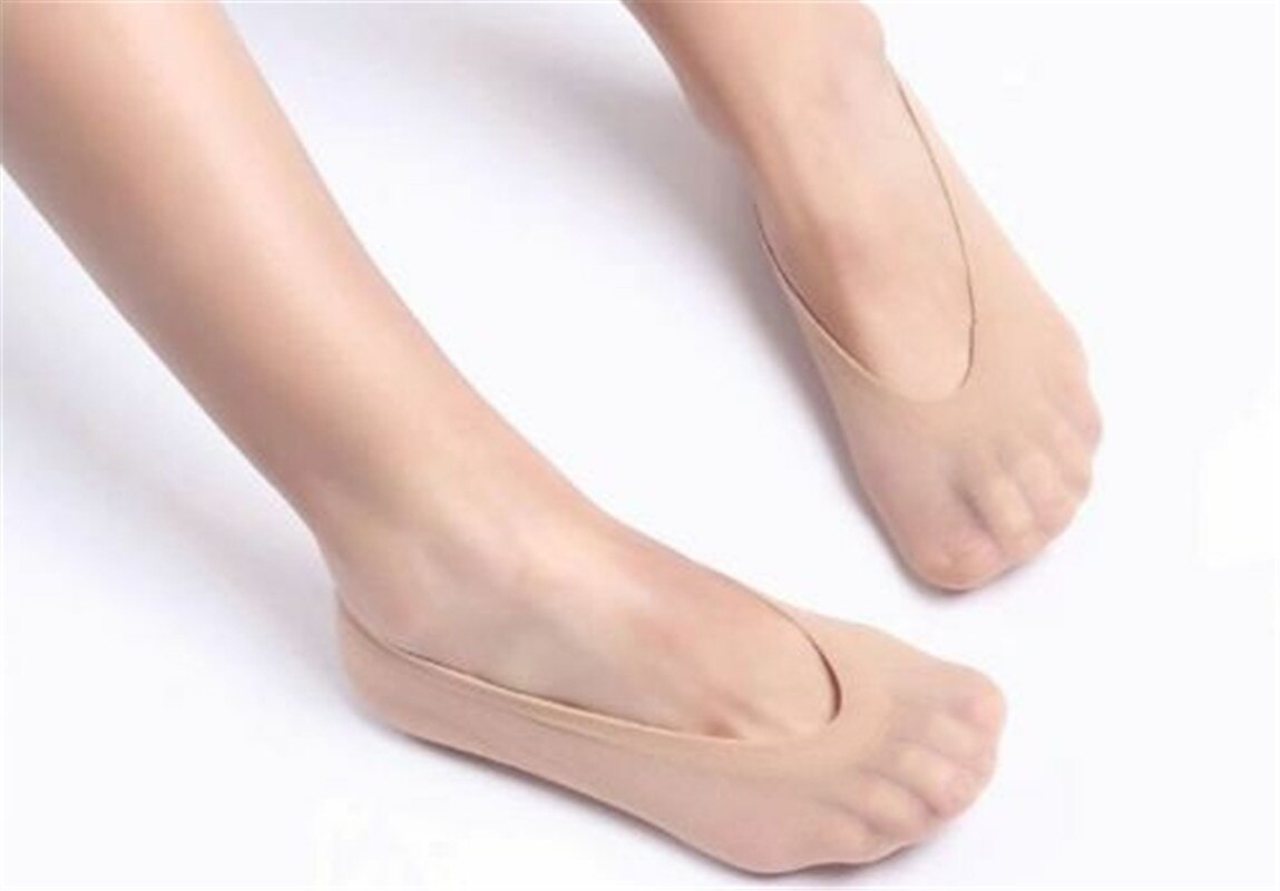 Calcetines invisibles con forro de zapatos para mujer, medias finas de bailarina, 10 pares,