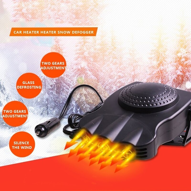Aquecedor de carro 12v 24v carro elétrico aquecedor vento defogger neve defogger ar descongelamento