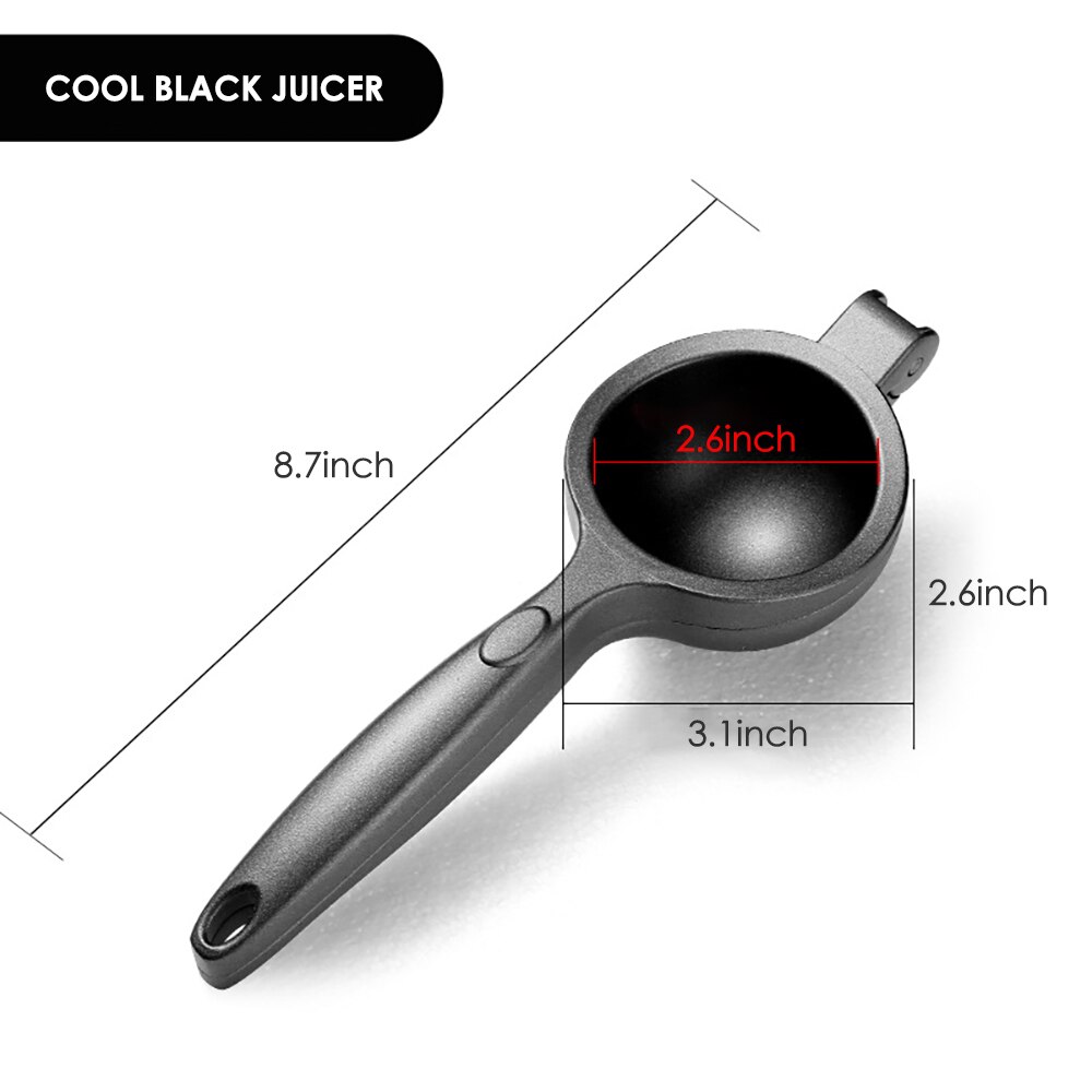 Exprimidor Manual de cítricos, prensa de limón, utensilios de cocina y accesorios, herramientas de cocina: Black