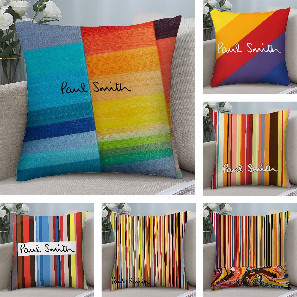 Art P-PaulS-s S-SmithS Pillow Case Short plush Double-sided Print Square Throw Pillow Covers Sofa Home Cushion Decor