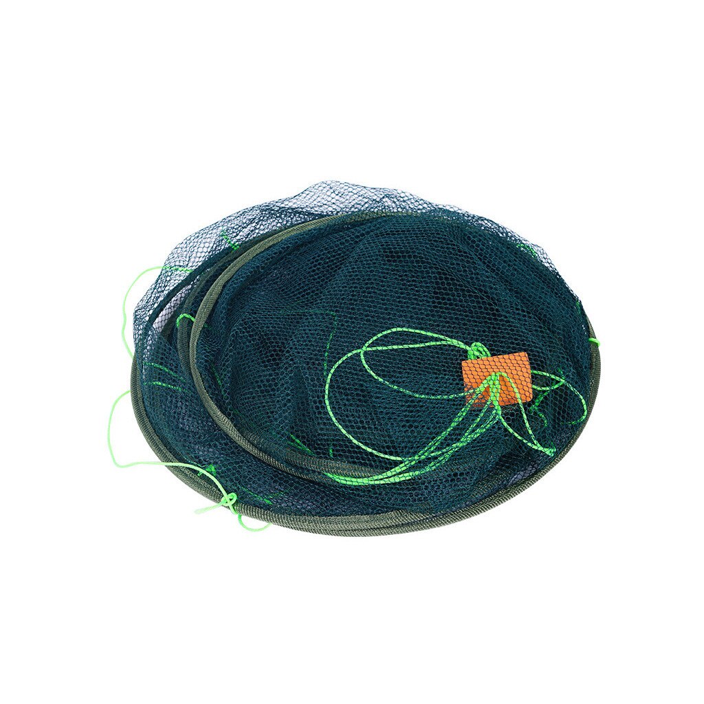 pliable goutte grand filet de pêche en Nylon Durable filet d'atterrissage crevette appât crabe crevette piège à poisson fonte réseau de pêche