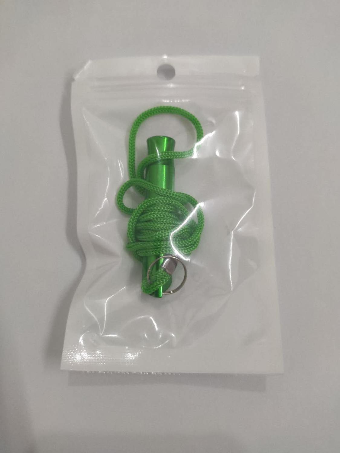 Outdoor Survival Whistle, Lifeguard Whistle, Aluminum Alloy Survival Whistle, Referee Whistle with Rope, Children's Whistle: Burgundy