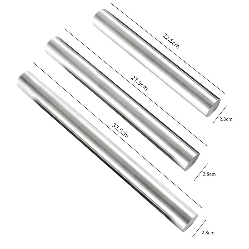 304 stainless steel rolling pin stainless steel Roll pin cake baking technology cooking tools silver stainless steel Roll pin