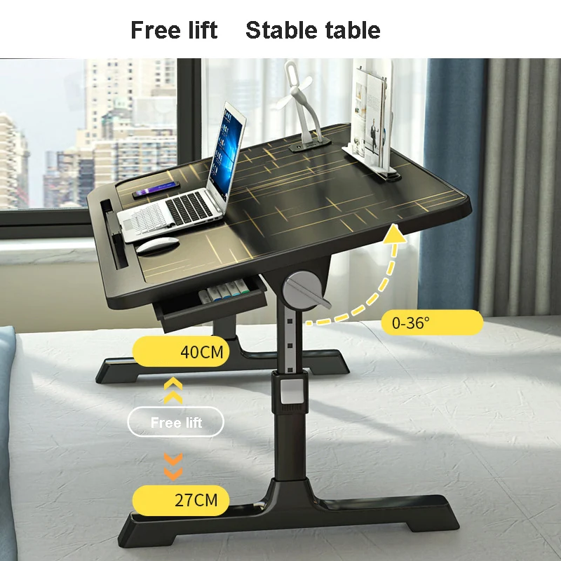 Bed Desk Small Table Plus-Sized Laptop Desk Foldable Lazy Table Dormitory Students Lap Desk
