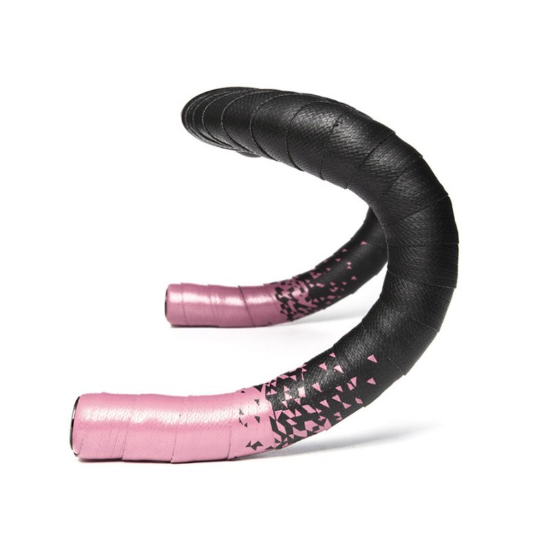 Road Handlebar Tape Anti-Vibration PU EVA Breathable Non-Slip Handle Bar Belt Wrap Gradient Bicycle Handlebar Tape: Black powder