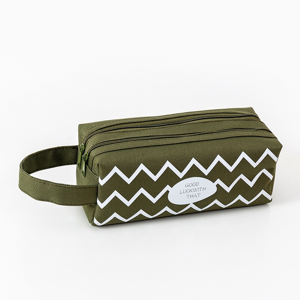 Double Layer Pencil Case Letter Trousse Scolaire Large Capacity Estuche Escolar Multifunction Piornik Szkolny School Pencil Case: P