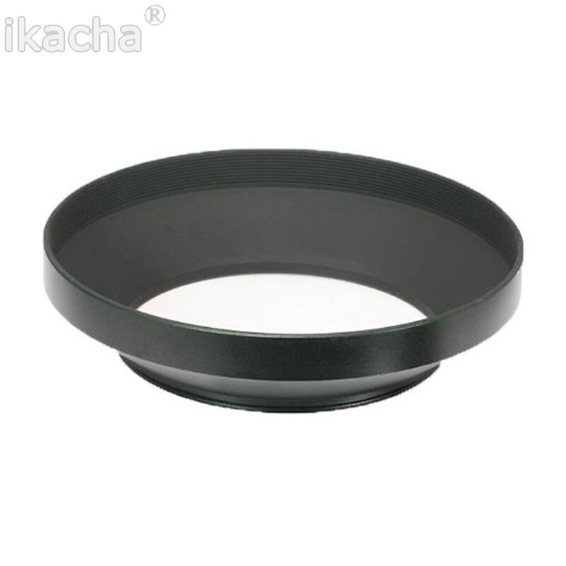 49 52 55 58 62 67 72 77 82mm Black Camera Metal Lens Hood Wide Angle Screw In Mount Lens Hood For Canon Nikon Sony Pentax