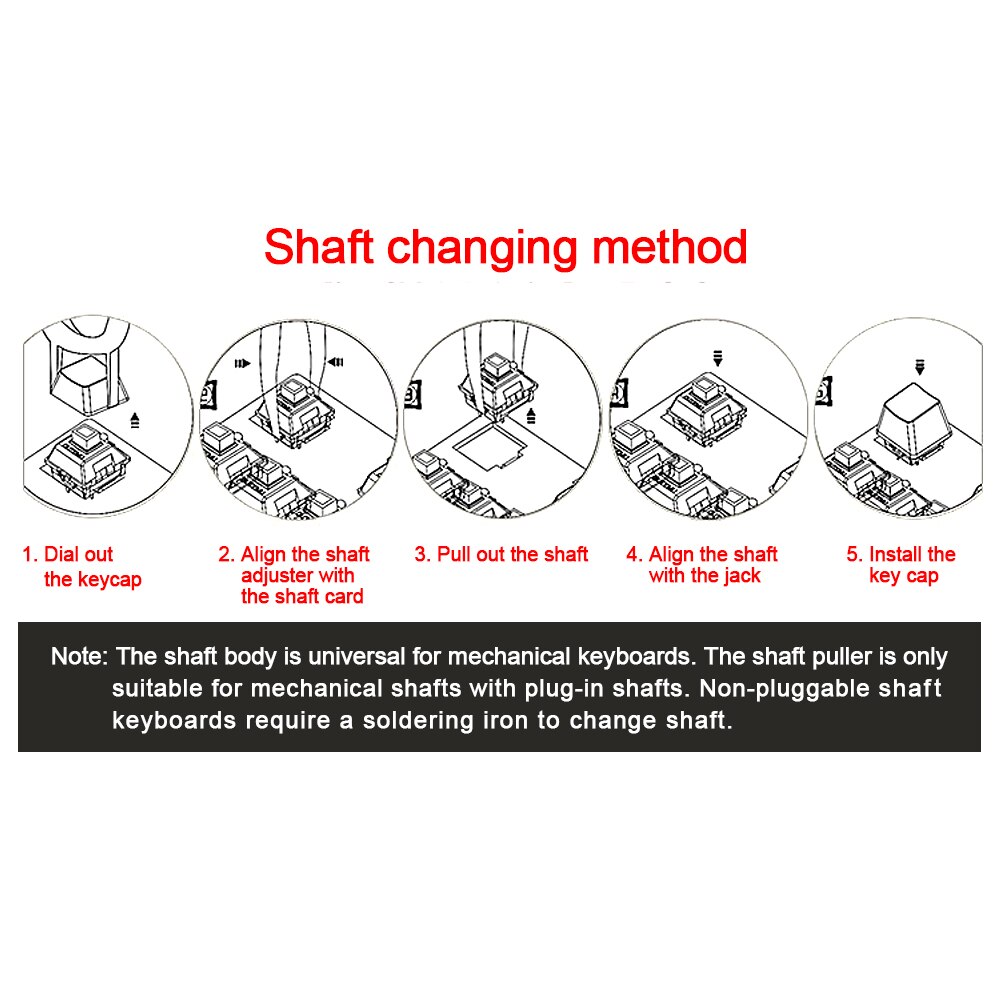 REDRAGON SMD RGB MX Switch 3Pin Clicky Linear Tactile Silent Red Blue Black Brown Purple Switche For Backlit Mechanical Keyboard