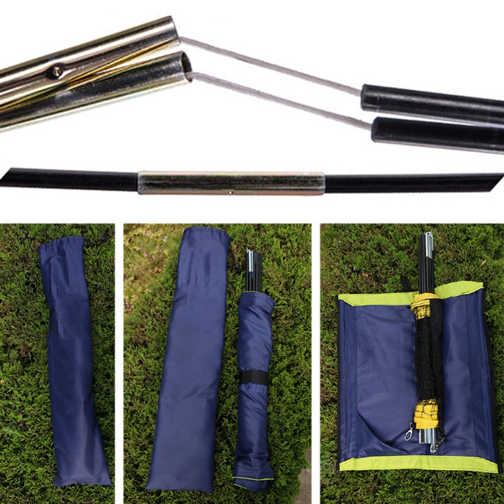 Portable Badminton Net With Stand Indoor Outdoor Easy Install Beach Volleyball Net Removable Tennis Mesh