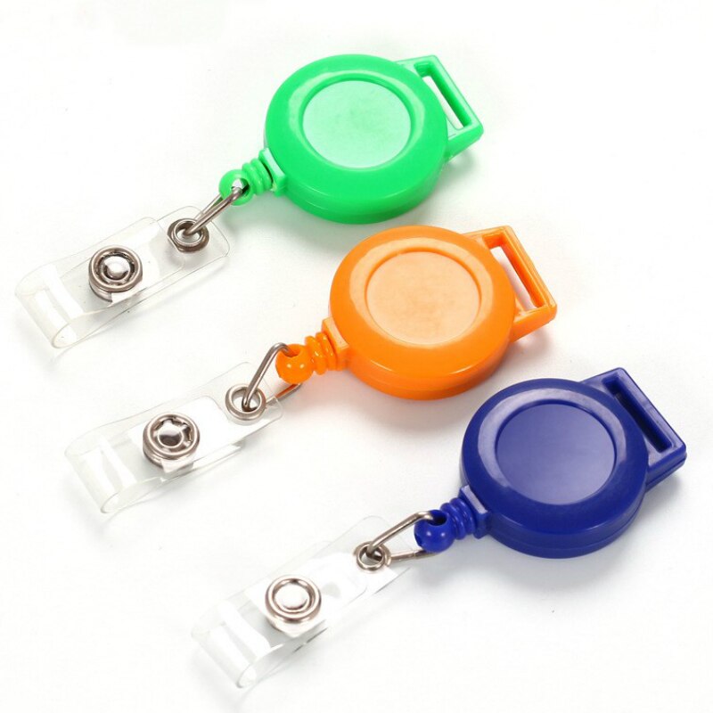 PU Leather Lanyard retractable badge holder ID card holder school lanyards id badge holder horizontal badge holder transparent