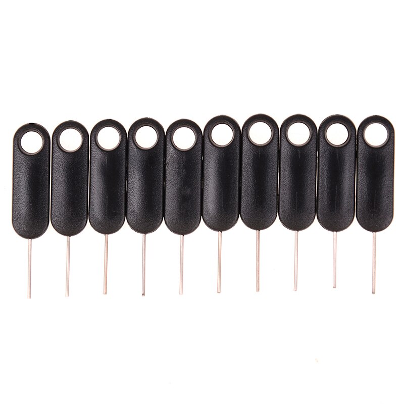 10 Pcs Sim Card Tray Pin Uitwerpen Verwijderen Naald Opener Ejector Voor Telefoon 7 6S 6 Plus 5 Voor huawei Xaomi