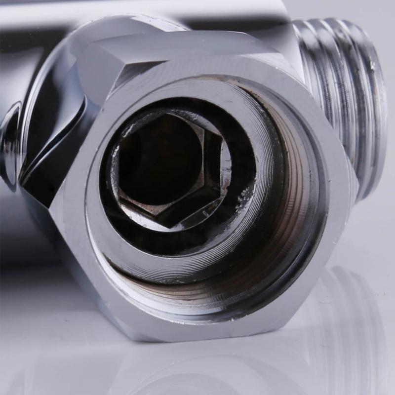 Badkamer Douchekop Shuntoff Koud Warm Water 3 Way T Adapter Tee Connector Valve Voor Wc Bidet Douchekop Diverter valve
