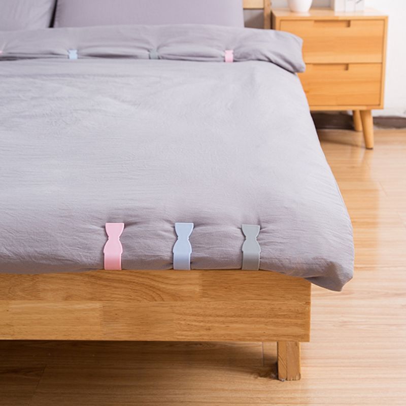 6 stk dynetæpper tæpper fastgørelsesklips skridsikker sengetæppe dynebåndsfiksering