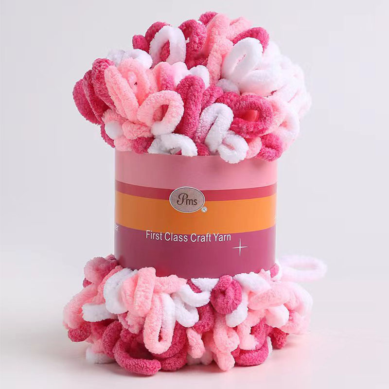 Hilo grueso de chenilla para tejer a mano, 100G, para manta de ganchillo, alfombra, manualidades: Azul cielo