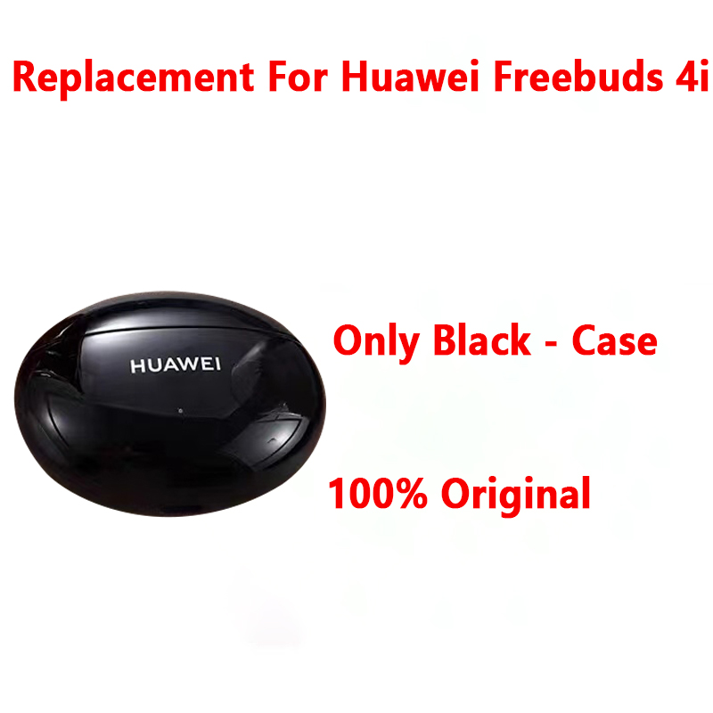 Originalteile Ersatz für Huawei FreeBuds 4i kabellos Bluetooth Kopfhörer Single Ersatz Verknüpfungen rechts oder Ladehülle: Schwarz
