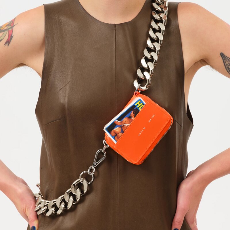 Dikke ketting schoudertas mini borsttas dames crossbody mobiele telefoon portemonnee kleine kaarthouder  a070