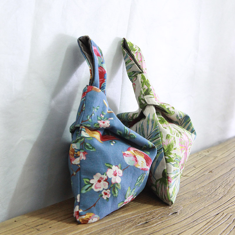 2019 mulheres de verão de linho de algodão samll bolsa linda bolsa novas senhoras casuais sacos saco Pulseira saco da flor do vintage