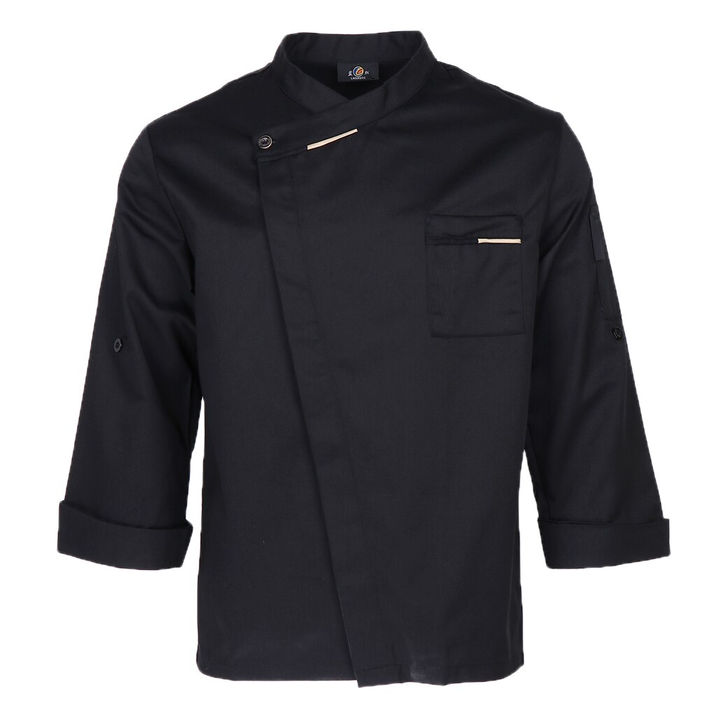 Chaquetas de Chef Unisex, abrigo de manga larga, camisa de camarero, camarera, uniformes de cocina