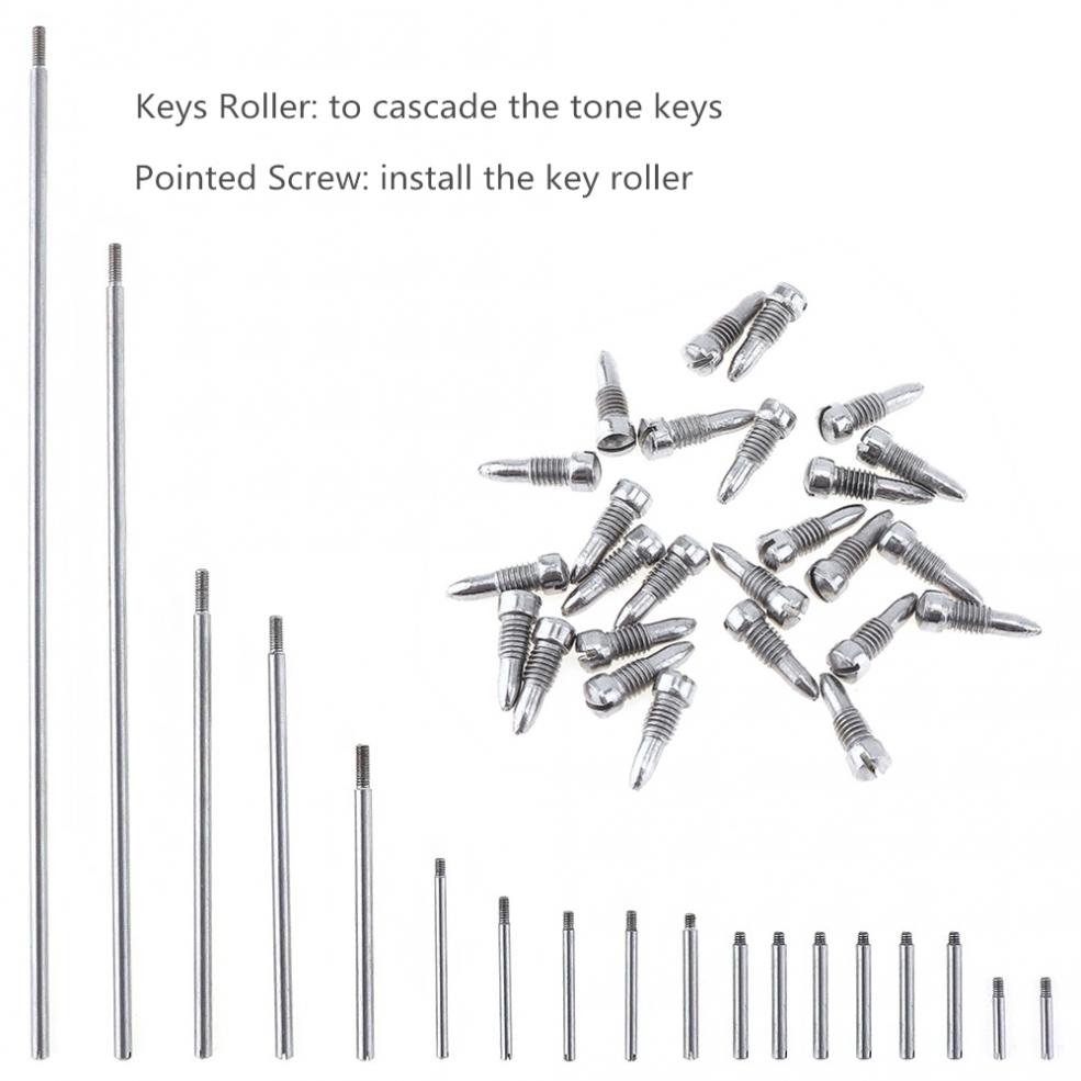 92 Stks/partij Saxofoon Reparatie Onderdelen Set Compleet Gereedschap Saxofoon Sleutel Roller Reed Schroeven Naald Wind Instrument Reparatie Kit