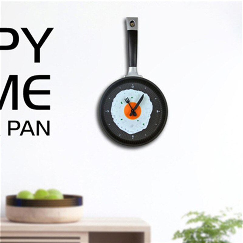Couverts omelette pot forme cuisine horloge créative moderne décoration de la maison suspendus table
