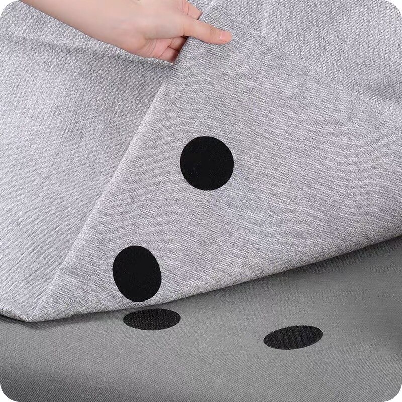 Attache auto-adhésive forte 60mm, lot de 5 à 30 paires d&#39;autocollants antidérapants pour la maison, crochet et boucles pour tapis de canapé, points adhésifs