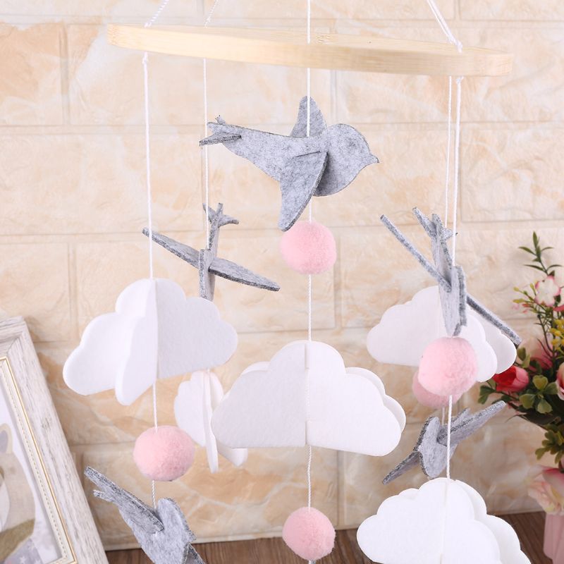 Baby Krippe Fühlte Ball Musical Handy, Mobiltelefon Rassel Baby Kinderbett Wind Glockenspiel Bett Glocke Spielzeug freundlicher Zimmer Hängen Dekoration