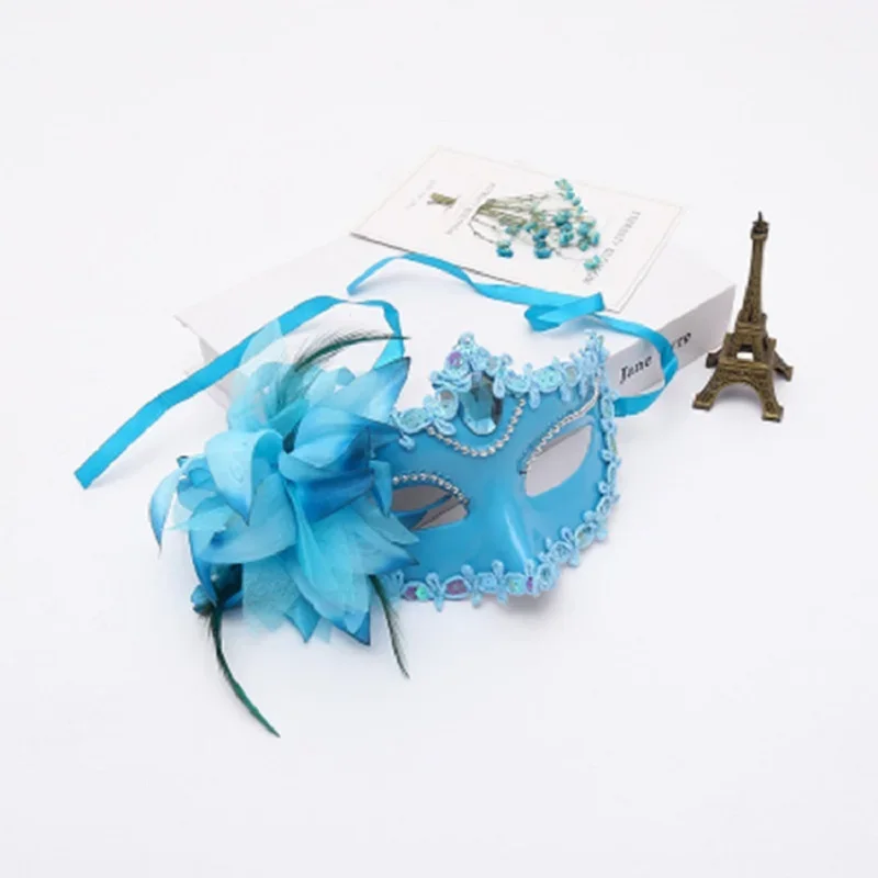 Tanz Party Diamant venezia nische Maske Feder Blume Hochzeit Karneval Leistung Kostüm sexy Dame Maske Maskerade Weihnachten