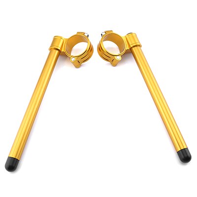 CNC Motorcycle Handlebar Clip Ons 47MM Clamp for Yamaha R3 R15 V3 Clip On Fork Handle Bar Fork Tube Cafe Racer: Gold