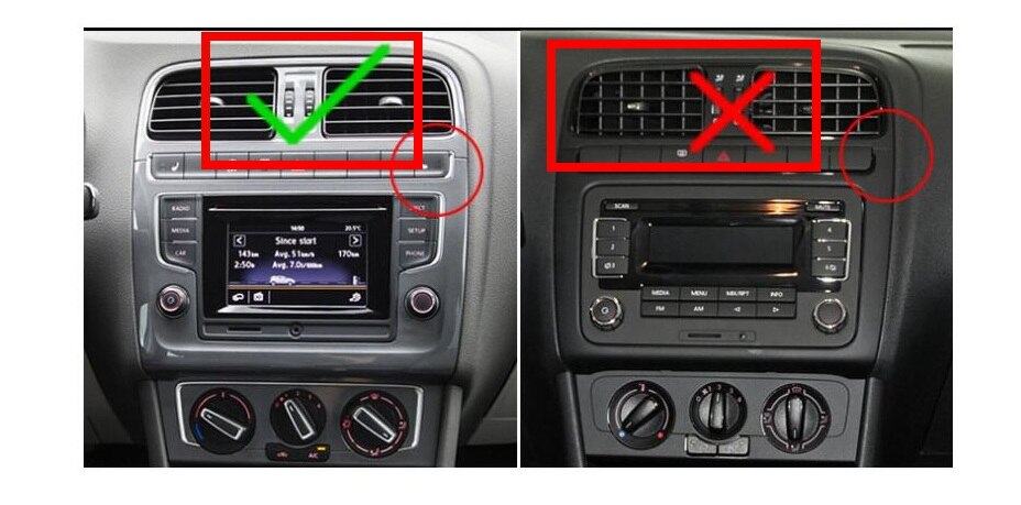 FÜR VW POLO 6C Klavier Malen Radio Upgrade RCD510 RCD330 RNS510 187A 187B Panel rahmen