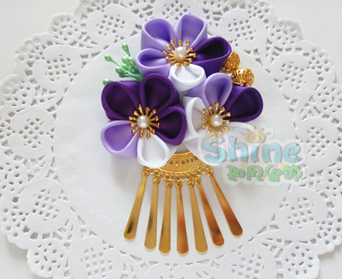 Sakura Kimono Kwasten Haarspeld Vrouw Haaraccessoires Badjas Hoofdtooi Mooie Hand Gemaakt Hoofddeksels