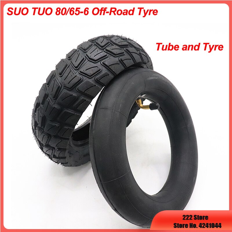 255x80 Electric Scooter Off-road Tire 10x3.0 Thickened Widened Inner Outer Tyres 80/65-6 for Speed Grace 10 Zero 10x KuGoo M4