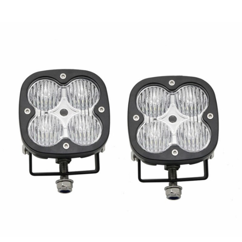1/2pcs 12V 24V 40w 2Inch spot flood combo beam led wrok light Offroad Light Car Truck SUV ATV UTV UTE Led Driving Lights: 2pcs flood beam