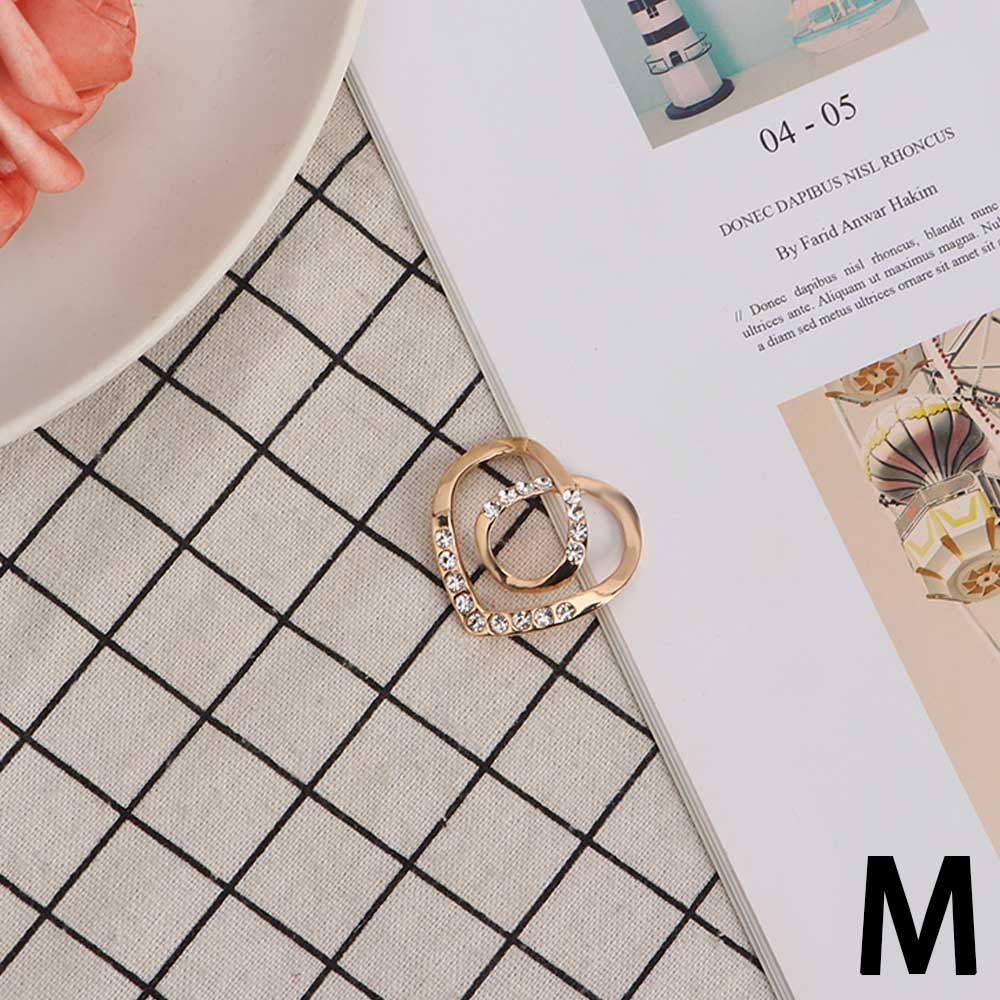 Goud Zilver Kleur Bloemen Sjaal Gesp Hollow Rose Broches Voor Vrouwen Crystal Houder Zijden Sjaal Sieraden: L