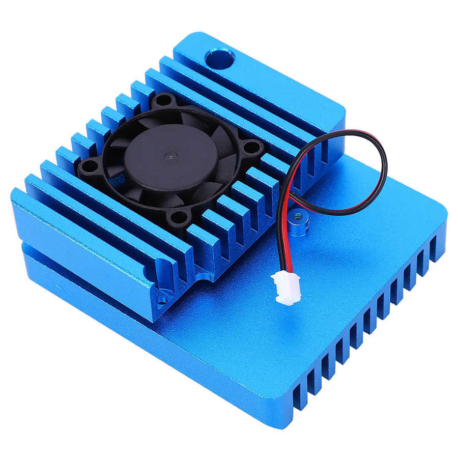 Aluminium Mini Router Shell Case Met Koelventilator Accessoire Voor Nanopi R2S