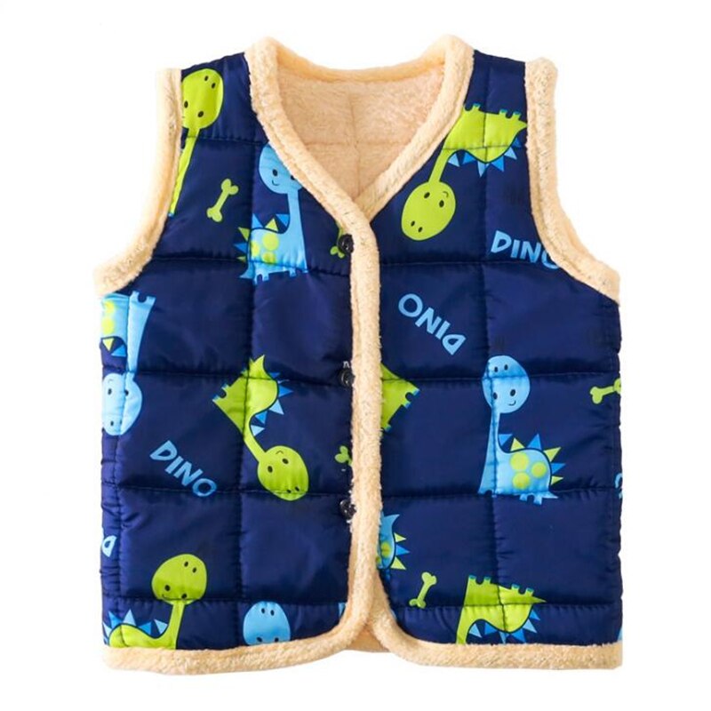 0-4Y Baby Vest Winter Thicken Warm Baby Peuter Kleding Jongens Meisjes Vest Baby Katoenen Jas