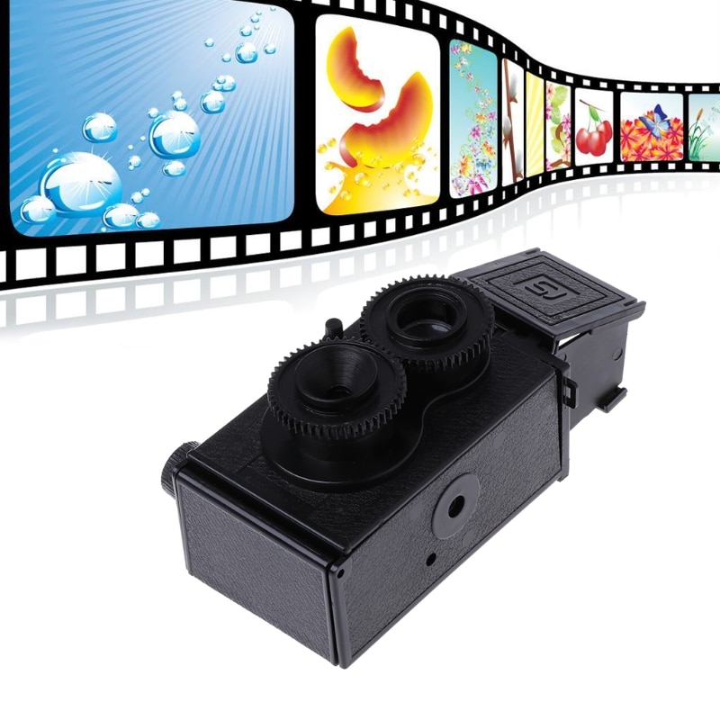DOITOP DIY Spielzeug retro Film Kamera Bausatz Zwilling Linse Reflex TLR 35mm Klassische retro Lomo Film Kamera Spielzeug für freundlicher/Studenten