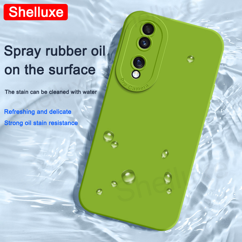 Til honor 90 cover shelluxe firkantet flydende silikone blødt cover til huawei honor 90 lite 70 50 honor 70 stødsikkert telefoncover
