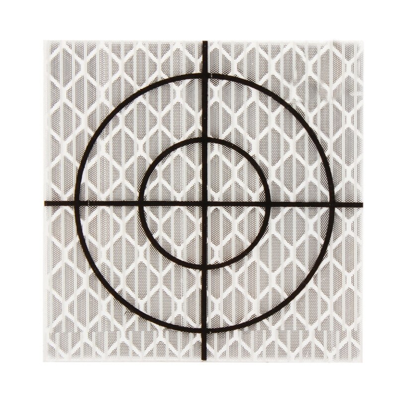 Heißer 100Pcs Prism Messung Reflektor Blatt Reflektierende Band Ziel Insgesamt Station Tunnel Umfrage 40X40Mm