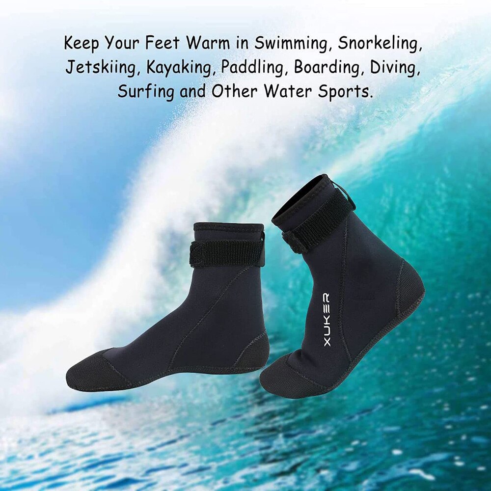Water Booties 3mm Neoprene Socks Beach Volleyball Sand Soccer Diving Swimming Surfing Snorkeling Fishing Wading Kayaking Rafting