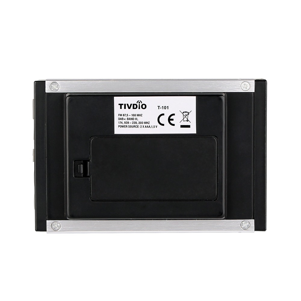 TIVDIO T-101 Portable Digital DAB+/DAB Receiver+FM Radio Pocket Receiver +Earphone Music Player Automatic Radio Stataion F9204D