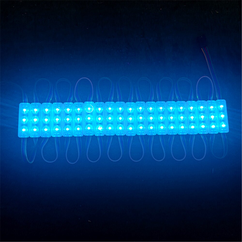 12V RGB LED Module Injection Lens SMD 5050 Super Bright Advertising Light Changeable Color Waterproof Sign Backlight 20Pcs/Lot