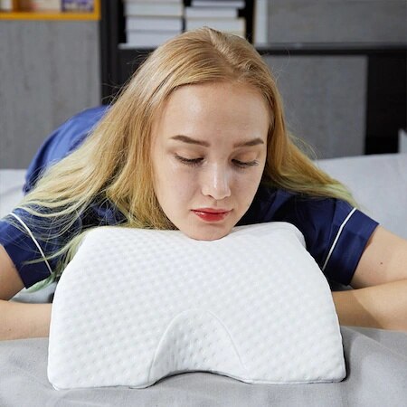 Visco Curved Pillow Orthopedic Arm and Neck Pain For One To One